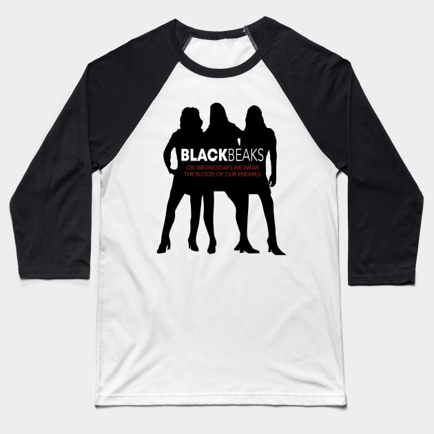 Blackbeaks Baseball T-Shirt by KimbasCreativeOutlet